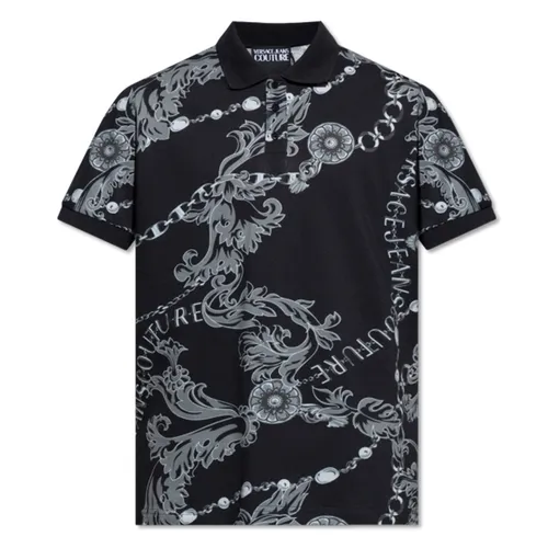 Áo Polo Nam Versace Jeans Couture Black Shirt 75GAG6S0 Màu Đen Size S