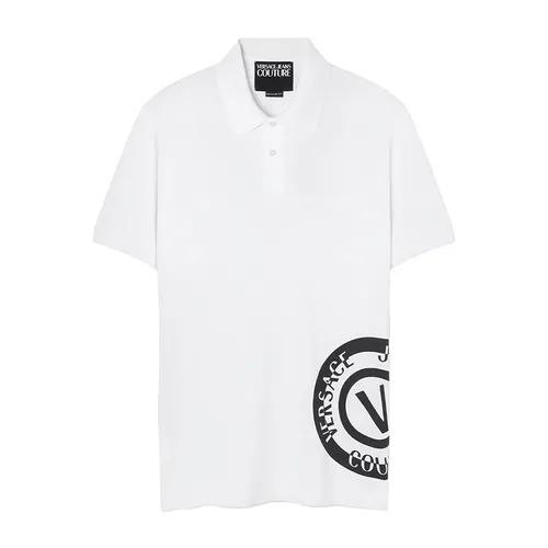 Áo Polo Nam Versace Jeans Couture Emblem Màu Trắng Size S
