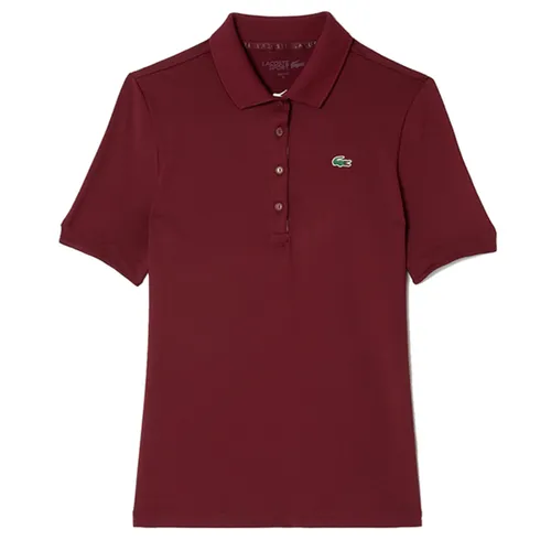 Áo Polo Nữ Lacoste PF5179 10 IV0 WS Stretch Short Golf Red Màu Đỏ Đô Size 34