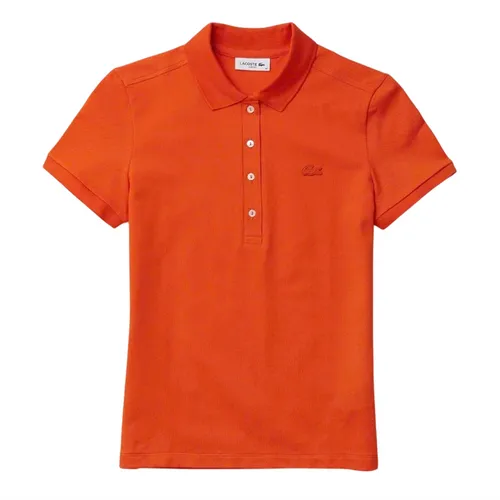 Áo Polo Nữ Lacoste Slim Fit PF5462 00 SJI Màu Cam Size 34