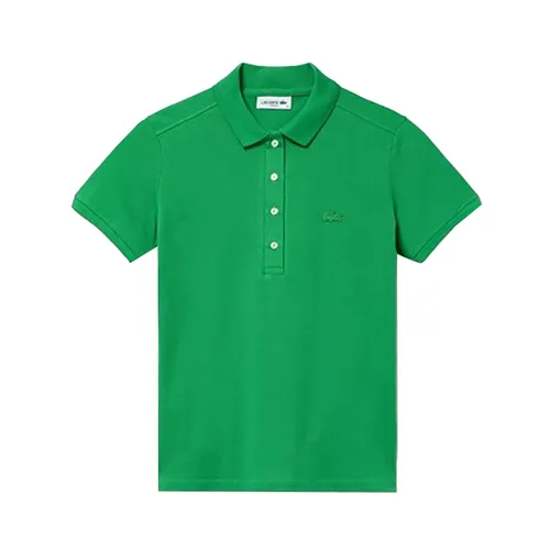 Áo Polo Nữ Lacoste Slim Fit Stretch PF5462J-99 Màu Xanh Green Size 34