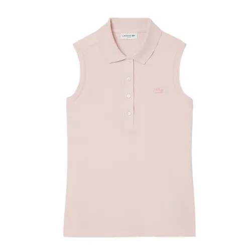 Áo Polo Nữ Lacoste Women's Slim Fit L.12.D Sleeveless Stretch PF5445 51 ADY Màu Hồng Size 38