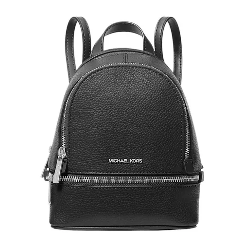Balo Nữ Michael Kors MK Rhea Extra-Small Pebbled Leather Backpack 35T5SRAB0L Màu Đen