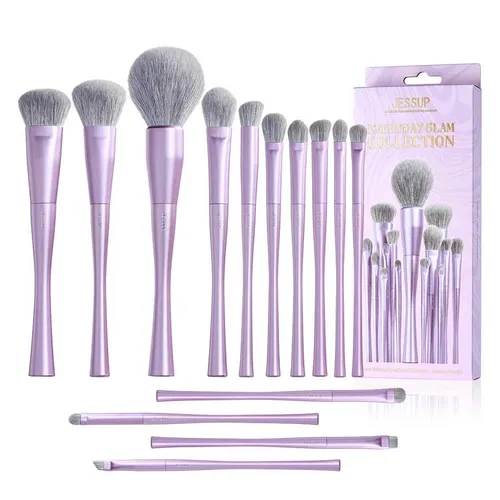 Bộ Cọ Trang Điểm Jessup Everyday Glam Collection Màu Tím 14 Cây