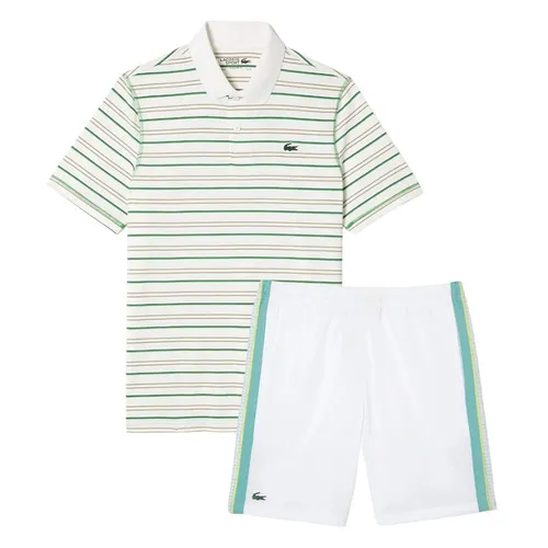 Bộ Quần Áo Nam Lacoste Tennis DH5182 99 XIQ/GH5201 BH3 Màu Trắng - Xanh
