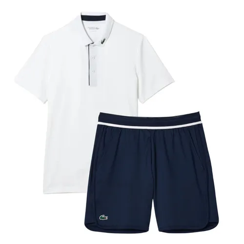 Bộ Quần Áo Nam Lacoste Ultra Dry Technical Jersey Golf DH3982 51 522/GH7403 10 166 Màu Trắng - Xanh