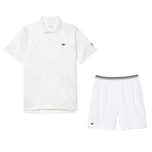 Bộ Thể Thao Nam Lacoste x Novak Djokovic Fan Version Màu Trắng Size 5