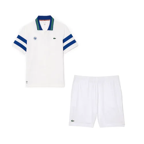 Bộ Thể Thao Nam Lacoste Tennis/Pickleball  Daniil Medvedev Roland-Garros Edition WhiteDH7851-00-ITA/GH6961-10 Màu Xanh Trắng