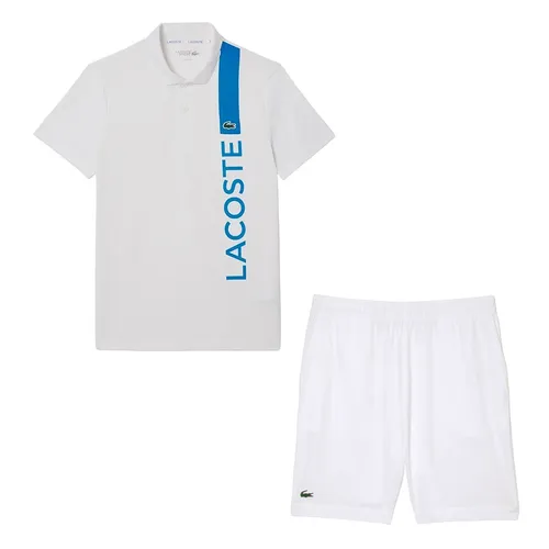 Bộ Thể Thao Nam Lacoste Tennis/Pickleball Sportswear DH8940 GI6/GH6961-10 Màu Xanh Trắng