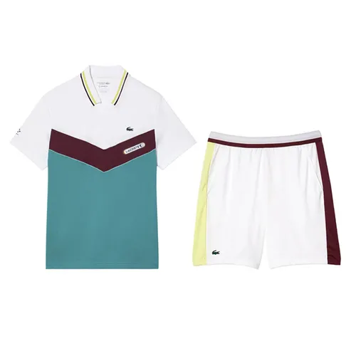 Bộ Thể Thao Nam Lacoste Tennis x Daniil Medvedev Regular DH1099-Q7I/ GH1098 - Q0I Màu Trắng Xanh