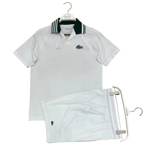 Bộ Thể Thao Tennis/ Pickleball Nam Lacoste Daniil Medvedev Men’s Sport Shirt Màu Trắng