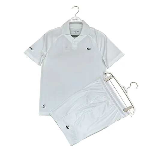 Bộ Thể Thao Tennis/ Pickleball Nam Lacoste Shorts Ultra Dry Stretch Màu Trắng