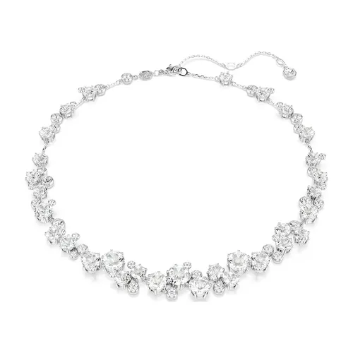 Dây Chuyền Nữ Swarovski Constella Necklace Round Cut, White, Rhodium Plated 5722472 Màu Bạc