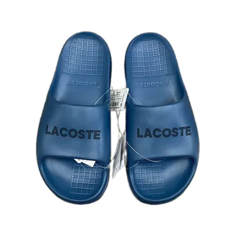 Dép Quai Ngang Lacoste Serve Slide Màu Xanh Navy Size 6