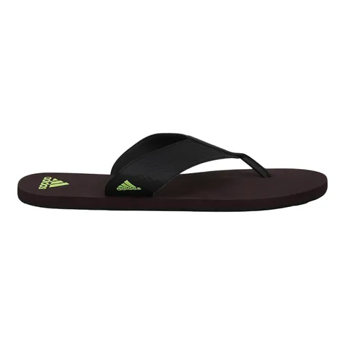 Dép Xỏ Ngón Nam Adidas Logo Neon Flip Flops JK2134 Màu Nâu Size 39