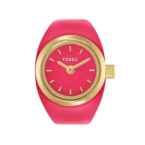 Đồng Hồ Dạng Nhẫn Nữ Fossil Watch Ring Two-Hand Pink Stainless Steel ES5414 Màu Vàng Hồng