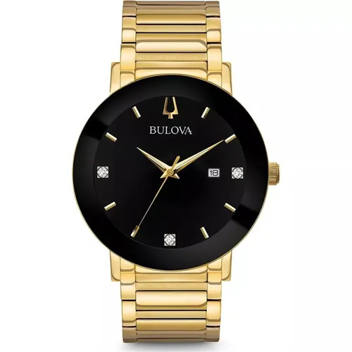 Đồng Hồ Nam Bulova Modern Diamonds Watch 42mm Màu Vàng Đen