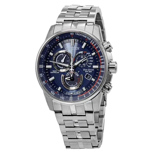 Đồng Hồ Nam Citizen Eco-Drive CB5880-54L Pcat Blue Dial Perpetual Watch Màu Xanh Bạc