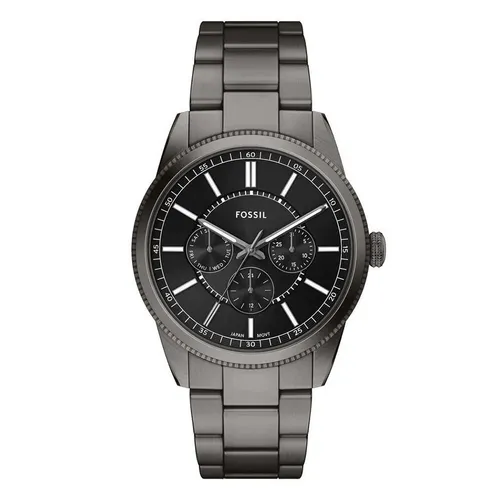 Đồng Hồ Nam Fossil Pearson Multifunction Gunmetal Stainless Steel Watch FS6136 Màu Đen