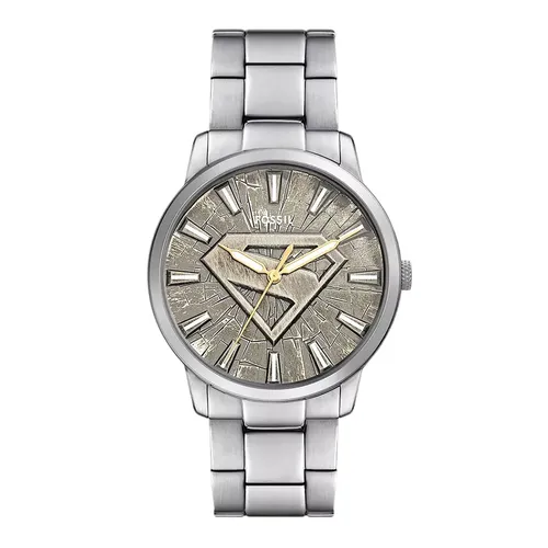 Đồng Hồ Nam Fossil x Superman Limited-Edition S-Shield Watch Set LE1207SET Màu Bạc/Xám