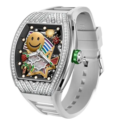 Đồng Hồ Nam I&W Carnival Automatic Watch 757G-VT-DCS-T Màu Trắng Xám