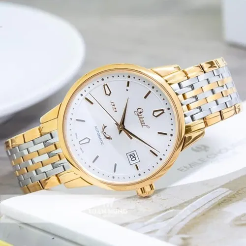 Đồng Hồ Nam Ogival OG1929-24AGSR-T Demi Gold Màu Vàng - Bạc