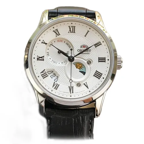 Đồng Hồ Nam Orient Sun And Moon Gen 3 RN-AK0005S Màu Trắng Đen