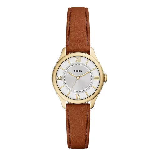 Đồng Hồ Nữ Fossil Gilmore Three Hand Brown Leather Watch ES5423 Màu Nâu - Vàng