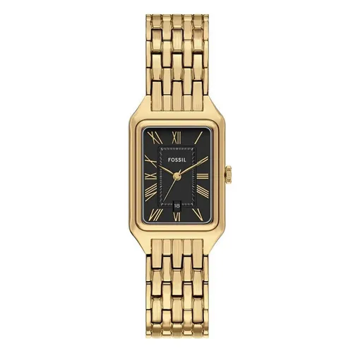 Đồng Hồ Nữ Fossil Raquel Three Hand Date Gold Tone Stainless Steel Watch ES5434 Màu Vàng Đen
