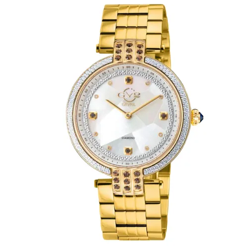 Đồng Hồ Nữ Gevril GV2 12808B Women's Matera Gemstone Diamond Watch Màu Vàng