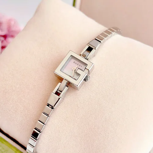 Đồng Hồ Nữ Gucci 102 G-Mini Màu Hồng Bạc
