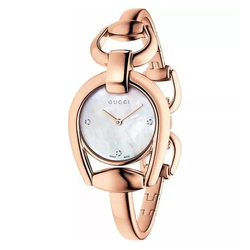 Đồng Hồ Nữ Gucci Horsebit Rose Gold Ladies Watch 28mm Màu Vàng Hồng
