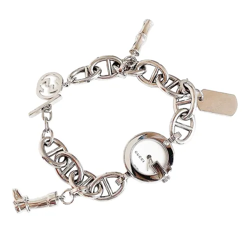 Đồng Hồ Nữ Gucci Women's Quartz Watch YA107508 Màu Bạc/Trắng