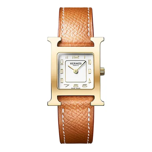 Đồng Hồ Nữ Hermès Heure H Watch Small Model 25mm W404380WW00 Màu Nâu