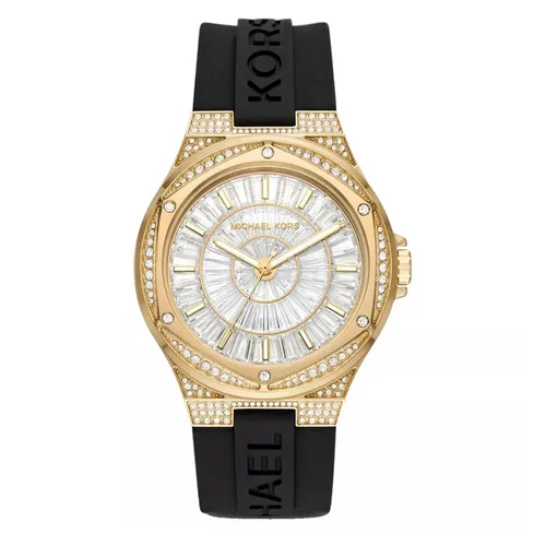 Đồng Hồ Nữ Michael Kors MK Lennox Pavé Watch 43mm MK7247 Màu Vàng Đen