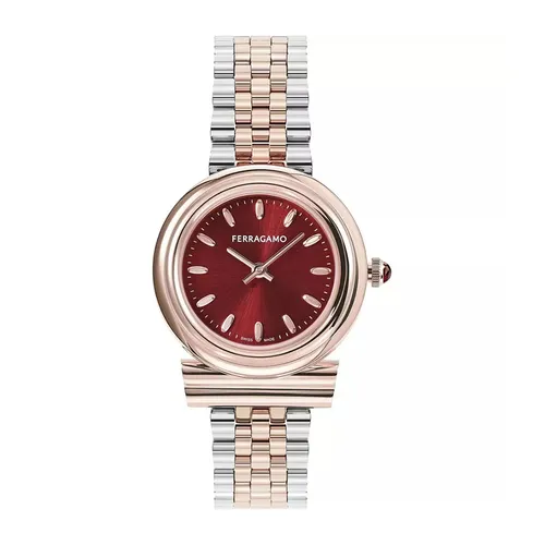 Đồng Hồ Nữ Salvatore Ferragamo Gancini Watch 28mm SFMV01323 Màu Đỏ