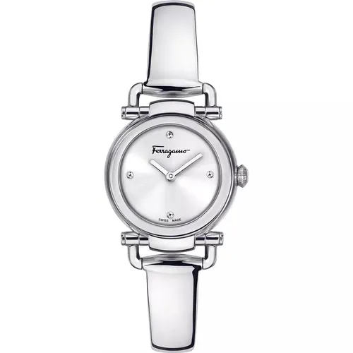 Đồng Hồ Nữ Salvatore Ferragamo Gancino 26mm Màu Bạc