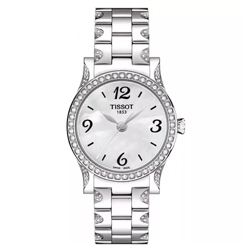 Đồng Hồ Nữ Tissot Stylis T Diamond Watch 28mm T028.210.11.117.00 Màu Bạc