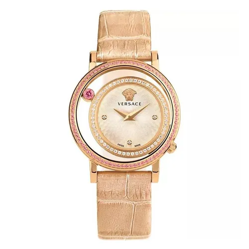 Đồng Hồ Nữ Versace Venus Stainless Steel Watch 33mm Màu Be