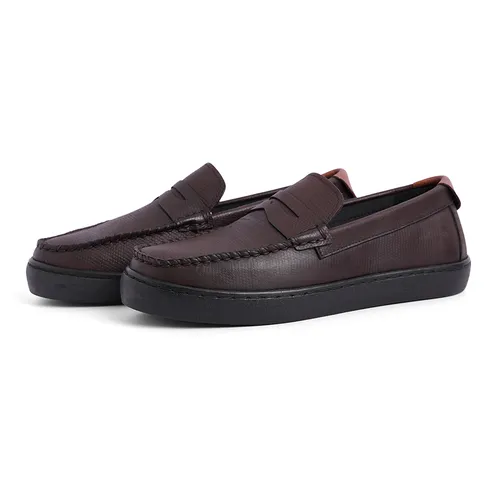 Giày Lười Nam Cole Haan Breathable Driver Driving Style Loafer Premium Genuine Leather - Dark Brown C28238 Màu Nâu Đậm Size 39