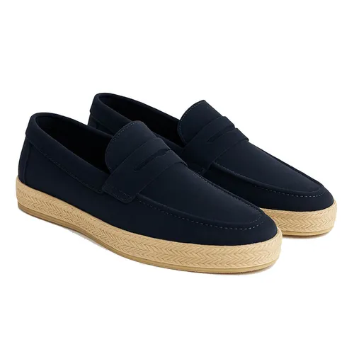 Giày Lười Nam Duca Di Morrone Leo_Cam_Blu Màu Xanh Đen Size 41