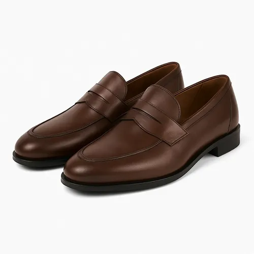 Giày Lười Nam Duca Di Morrone Moccasin LEONE_PELLE_MARRONE Màu Nâu Size 40
