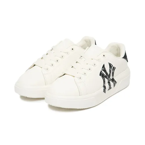 Giày Thể Thao MLB Chunky Classic Heel Dia Monogram NY Yankees 3ASXAM82N-50BKS Màu Trắng Đen Size 36.5