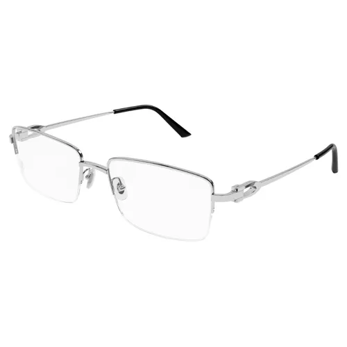 Gọng Kính Nam Cartier CT0319O 002 Màu Đen Bạc
