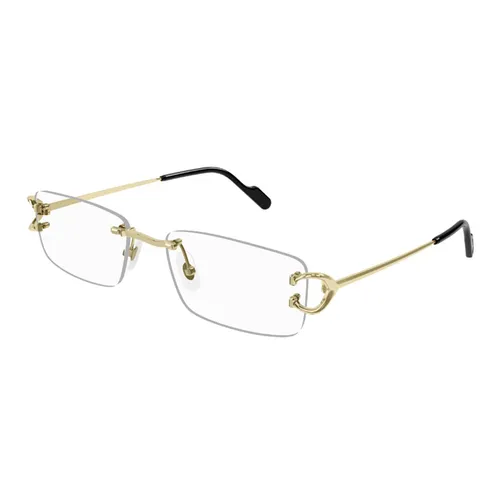 Gọng Kính Nam Cartier CT0344O 001 Màu Vàng Đen