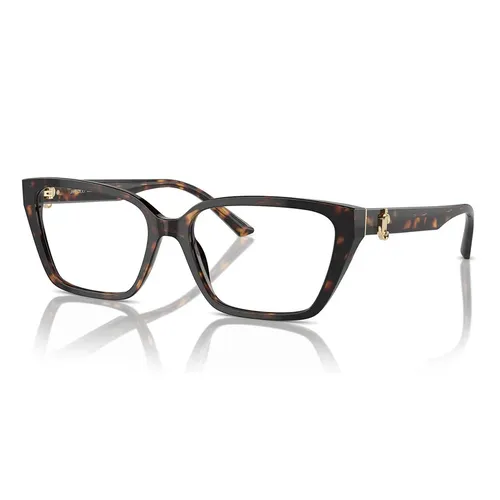 Gọng Kính Nữ Jimmy Choo Eyewear Rectangle Frame Glasses Màu Nâu Havana