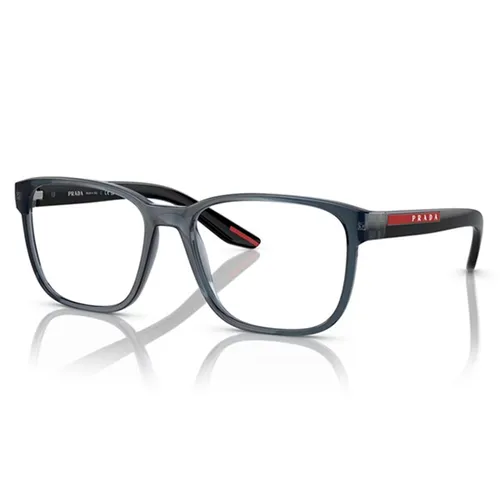 Kính Mắt Cận Unisex Prada Linea Rossa PS 06PV - CZH1O1 Azul Cristal Màu Xám Xanh