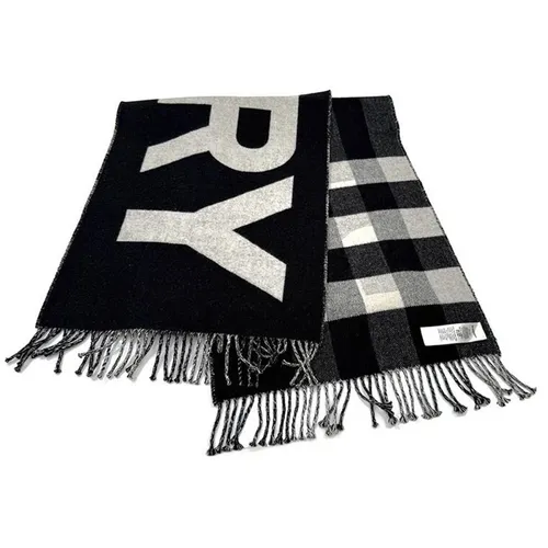 Khăn Choàng Burberry Cashmere Check Reversible Scarf 40825103 132673263 Màu Trắng Đen