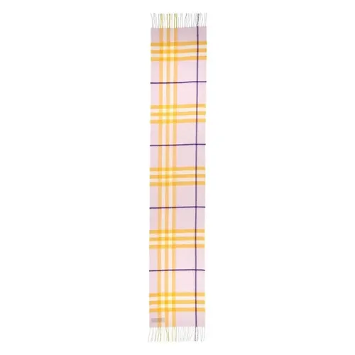 Khăn Choàng Burberry Giant Check Cashmere Scarf Màu Tím Vàng