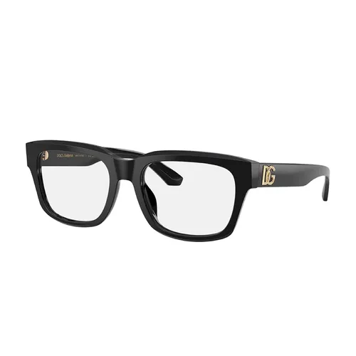 Kính Mắt Cận Unisex Dolce & Gabbana D&G Logo Gold DG3416 501 Màu Đen